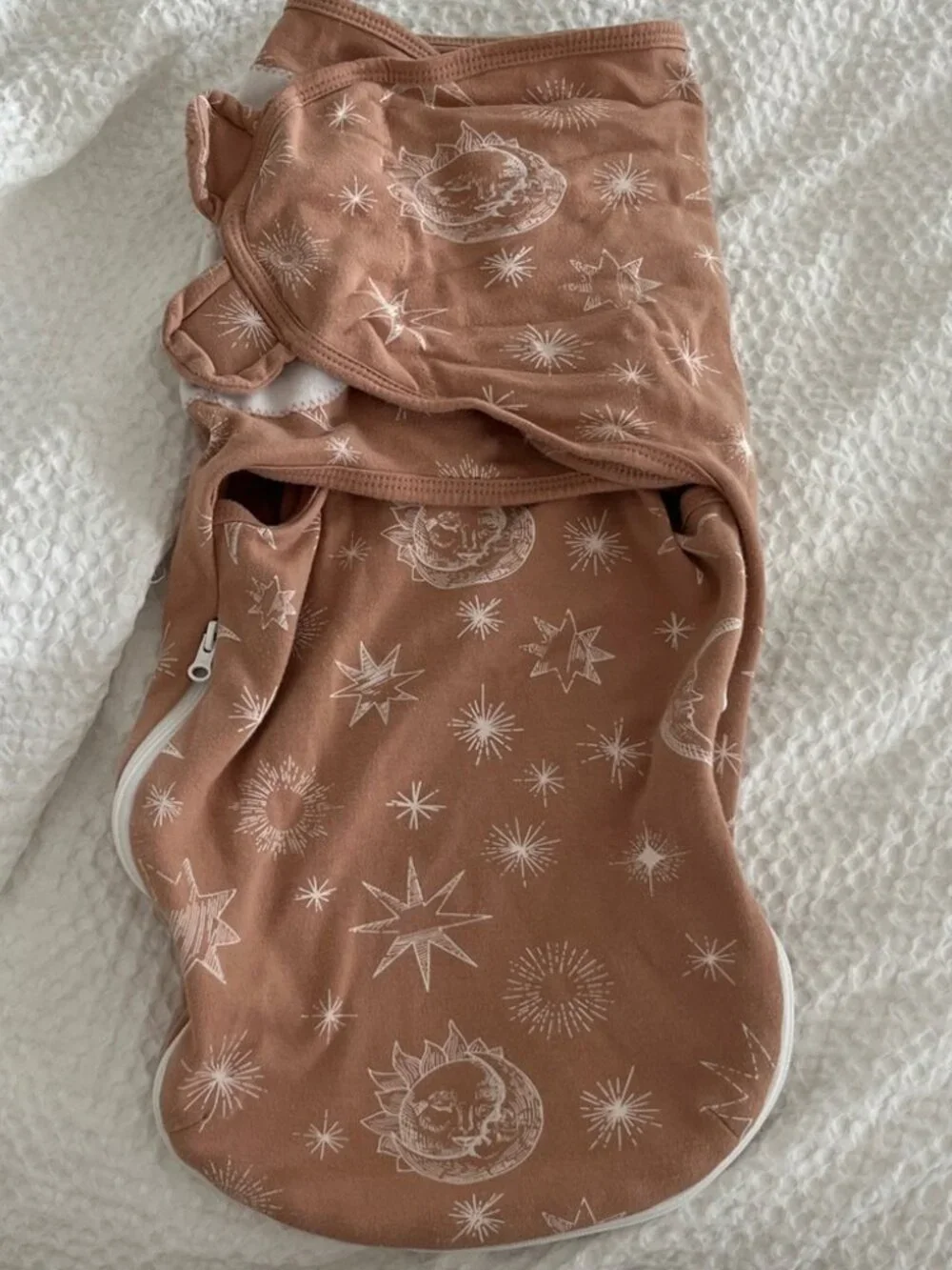 Celestial Sun & Moon Baby Swaddle Sleep Sack 0–3 Months Neutral Newborn Wrap